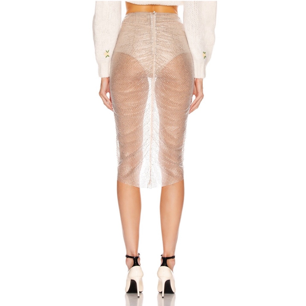 REVE RICHE Revolve Sheer Crystal Embellished Aytash Skirt - Picture 3 of 12